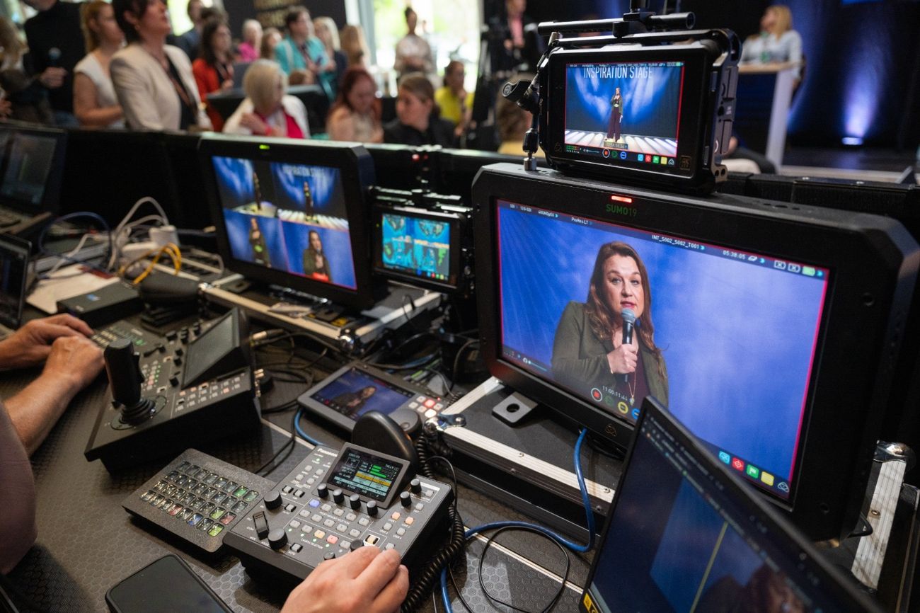 Tatjana Michaelis im TV-/Kamera-Setting